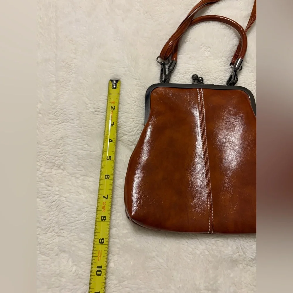 Women’s Brown Leather Satchel Handbag - Classic Structured Style